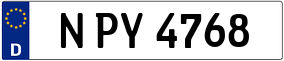 Trailer License Plate